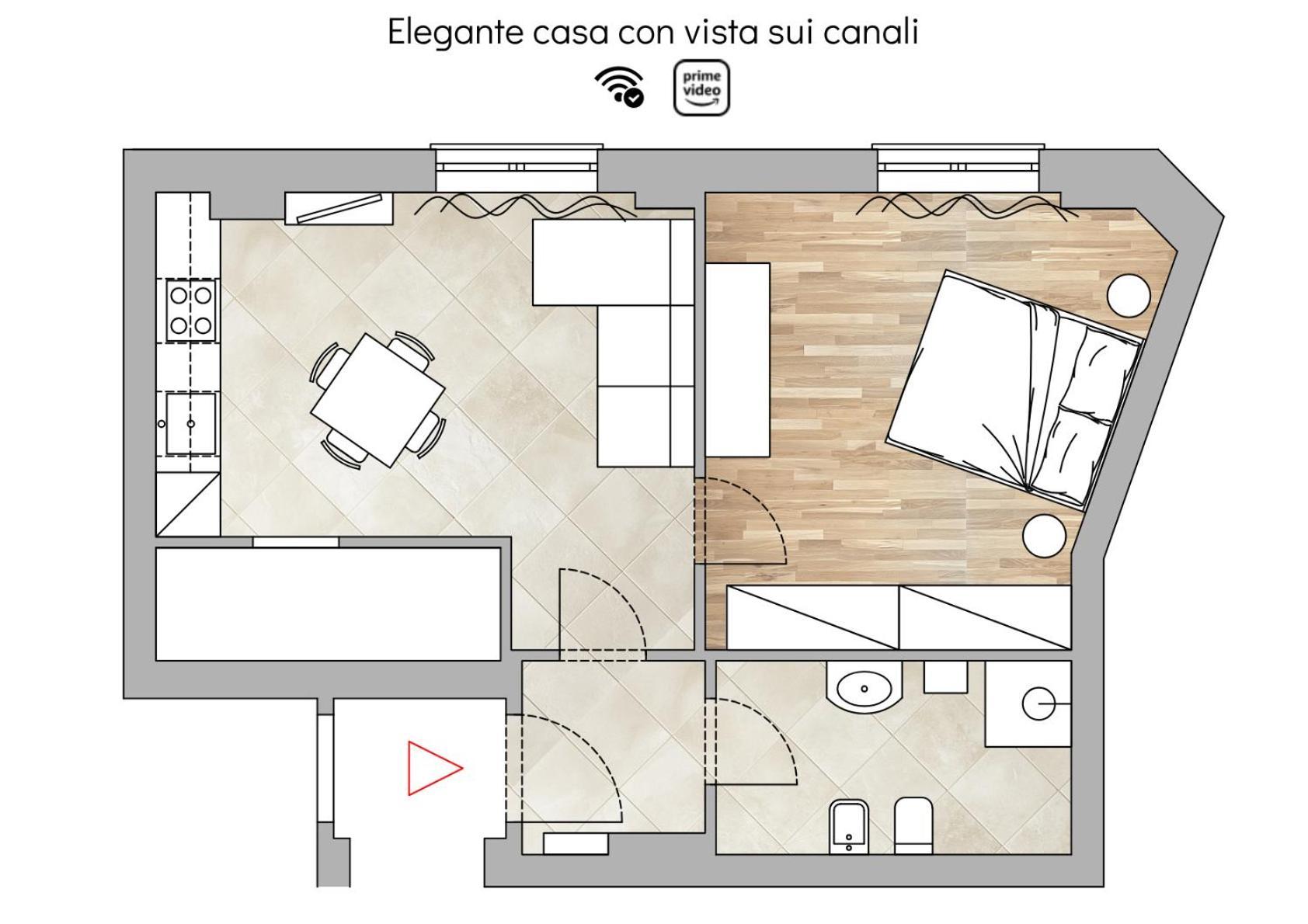 Near The Port-Elegante Appartamento Con Vista Sui Canali 리보르노 외부 사진